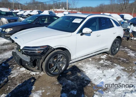 2025 Genesis Electrified Gv70 Advanced Awd z USA, uszkodzony, nr VIN 5NMMCET18SH004858